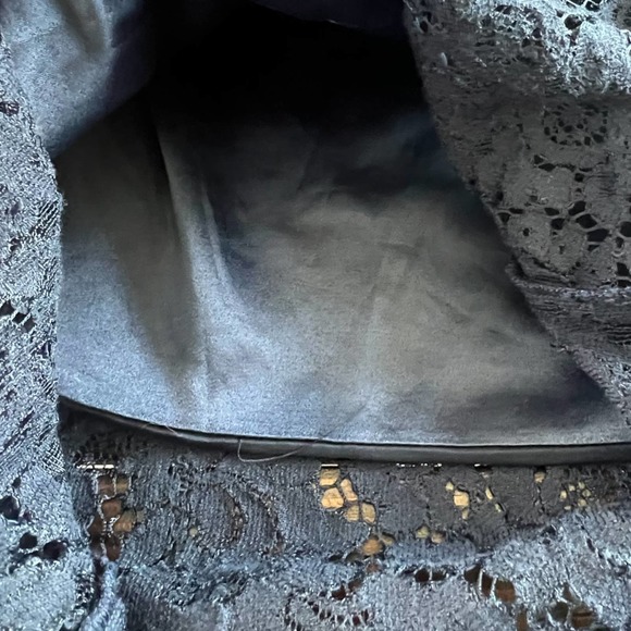 REVOLVE Bardot Solange Lace Dress in French Navy NWOT - Picture 11 of 15